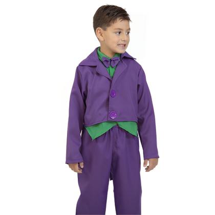 Imagem de Fantasia  Infantil Coringa Cosplay  Carnaval Halloween Festa