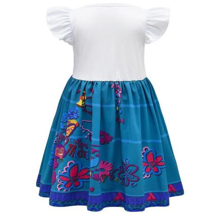 Imagem de Fantasia Infantil Encanto Mirabel Princesa Vestido + Óculos