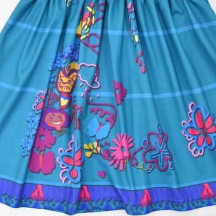 Imagem de Fantasia Infantil Encanto Mirabel Princesa Vestido + Óculos