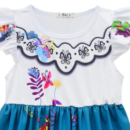 Imagem de Fantasia Infantil Encanto Mirabel Princesa Vestido + Óculos