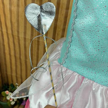 Imagem de Fantasia Infantil Fada C/ Varinha Festa Moda Menina Carnaval