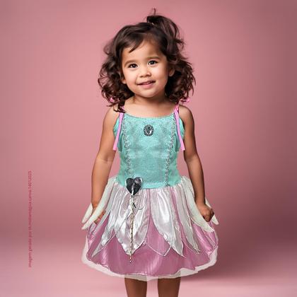 Imagem de Fantasia Infantil Fada C/ Varinha Festa Moda Menina Carnaval