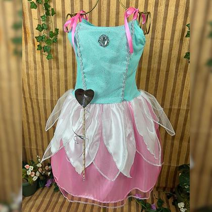 Imagem de Fantasia Infantil Fada C/ Varinha Festa Moda Menina Carnaval