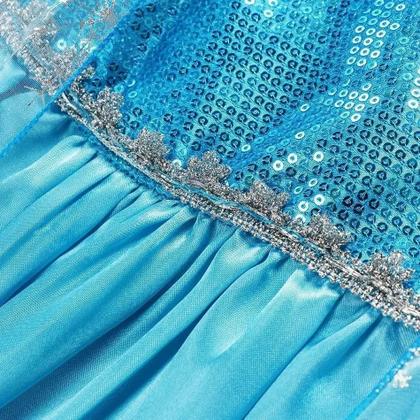 Imagem de Fantasia Infantil Frozen Vestido Elsa + Kit De Acessórios