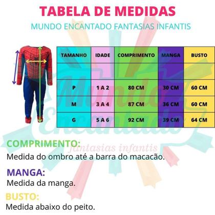 Imagem de Fantasia Infantil Homem Aranha Longa Com Enchimento