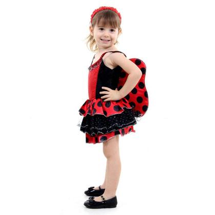 Imagem de Fantasia Infantil - Joaninha Luxo Bebê - Tamanho P (1 ano) - 10685 - Sulamericana