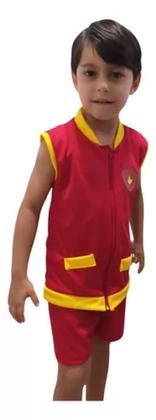 Imagem de Fantasia Infantil Marshall Patrulha Canina Colete C/ Máscara
