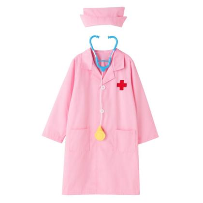 Imagem de Fantasia Infantil Médica Enfermagem Rosa Meninas Festa
