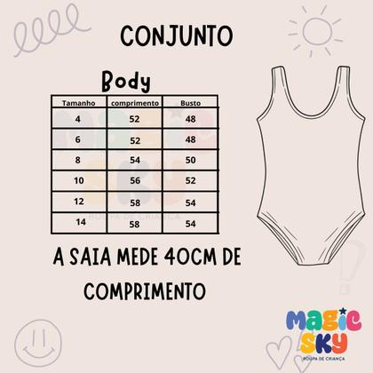 Imagem de Fantasia Infantil Menina Coelhinha Saia e Body Cor:BrancoTamanho:8