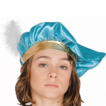 Imagem de Fantasia Infantil Menino de Luxo Príncipe Azul Realeza com Detalhes Dourados para Carnaval Festa Temática Aniversário