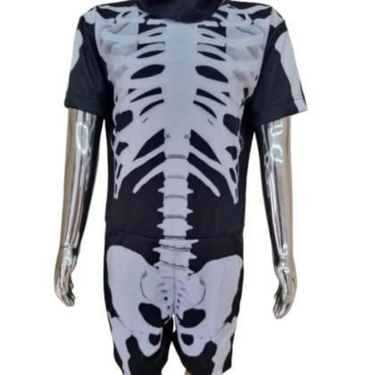 Imagem de Fantasia Infantil Menino Esqueleto e Sonic com Máscara