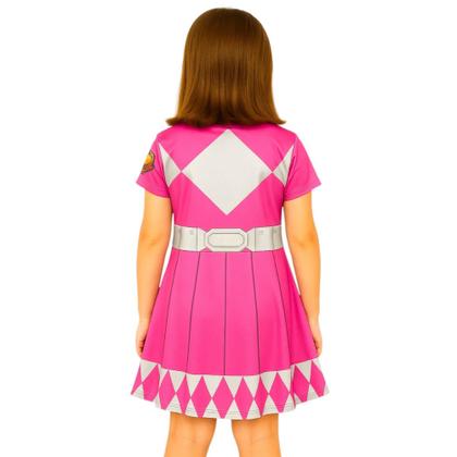 Imagem de Fantasia Infantil Power Ranger Rosa - Menina Heroína