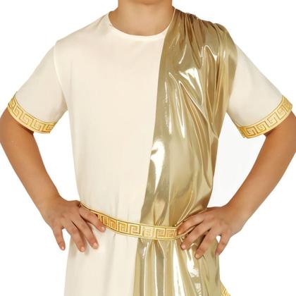 Imagem de Fantasia Infantil pra Menino Carnaval e Festa Roupa Deus Grego Romano de Luxo Exclusiva