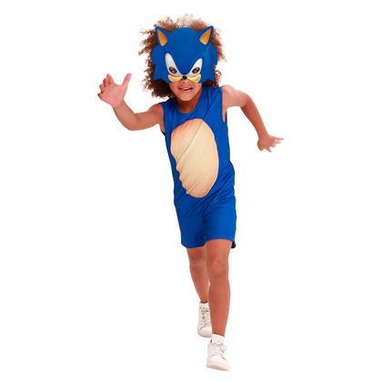 Imagem de Fantasia Infantil Premium Sonic Original com Máscara