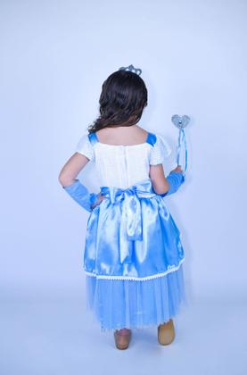 Imagem de Fantasia Infantil Princesa Azul Com Acessórios Muvile