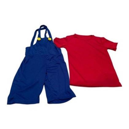 Imagem de Fantasia Infantil Roupa Mario Bros com Gorro