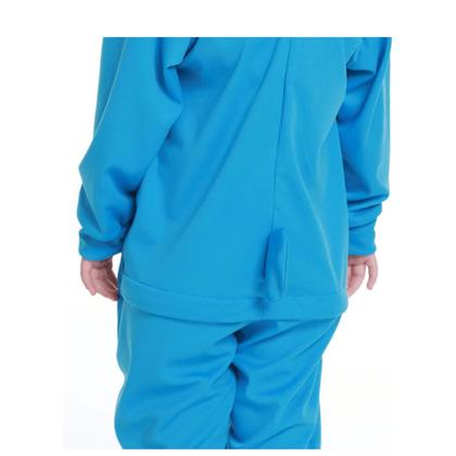 Imagem de Fantasia Infantil Stitch Longa Azul com Capuz e Cauda