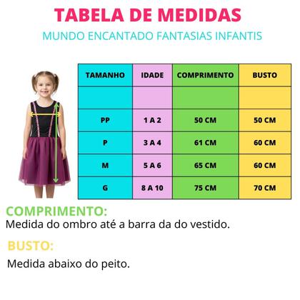 Imagem de Fantasia Infantil Vestido Bruxinha - - Laranja - G - Laranja - M