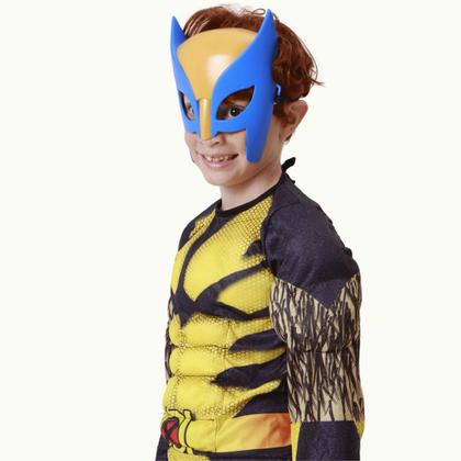 Imagem de Fantasia Infantil Wolverine Amarelo e Preto Com Máscara