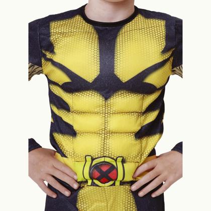 Imagem de Fantasia Infantil Wolverine Amarelo e Preto Com Máscara