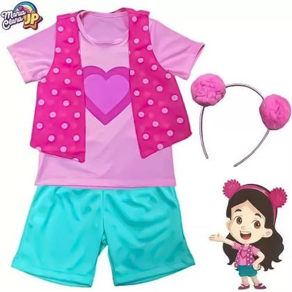 Fantasia Infantil Youtuber Maria Clara com Tiara Super Magia Imagem de Fantasia Infantil Youtuber Maria Clara com Tiara Super Magia