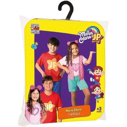 Fantasia Infantil Youtuber Maria Clara com Tiara Super Magia Imagem de Fantasia Infantil Youtuber Maria Clara com Tiara Super Magia