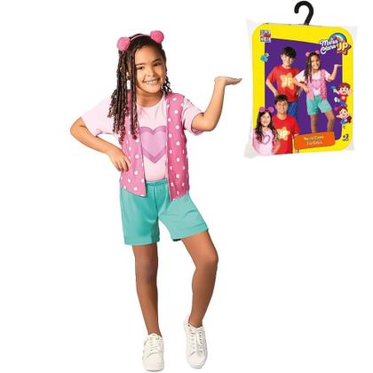 Fantasia Infantil Youtuber Maria Clara com Tiara Super Magia Imagem de Fantasia Infantil Youtuber Maria Clara com Tiara Super Magia