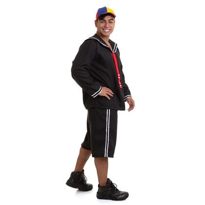 Imagem de Fantasia Kiko/quico Adulto Turma Do Chaves + Chapéu