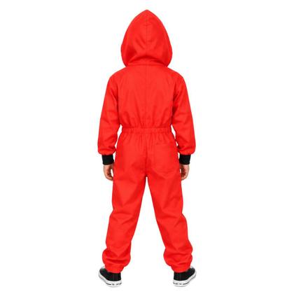Imagem de Fantasia La Casa de Papel Infantil Completa Macacão Salvador Dali Filme Série TV Bella Ciao Halloween Bloquinho Carnaval