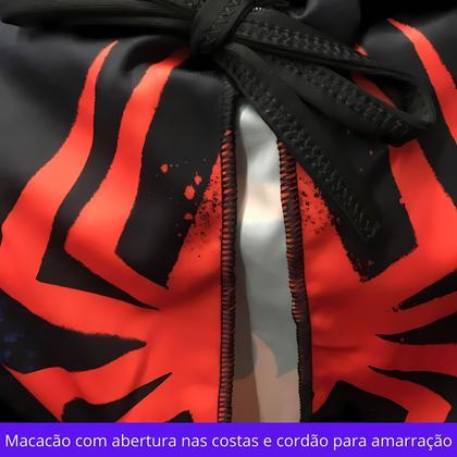 Imagem de Fantasia Macacão Homem Aranha Miles Morales Infantil Tam P