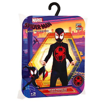 Imagem de Fantasia Macacão Homem Aranha Miles Morales Infantil Tam P