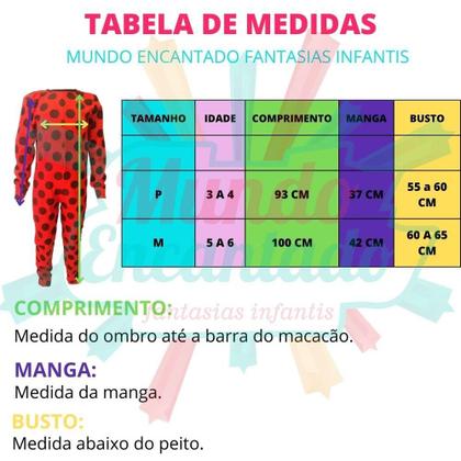 Imagem de Fantasia Macacão Lady Menina Joaninha