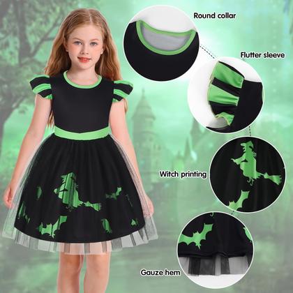 Imagem de Fantasia Marendyee Black Witch Dress Girl Halloween 5-6 anos