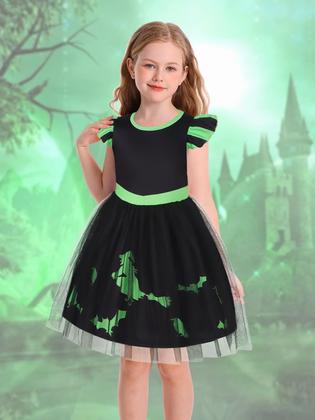 Imagem de Fantasia Marendyee Black Witch Dress Girl Halloween 5-6 anos