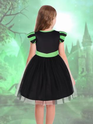 Imagem de Fantasia Marendyee Black Witch Dress Girl Halloween 5-6 anos