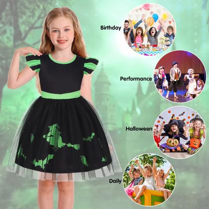 Imagem de Fantasia Marendyee Black Witch Dress Girl Halloween 5-6 anos