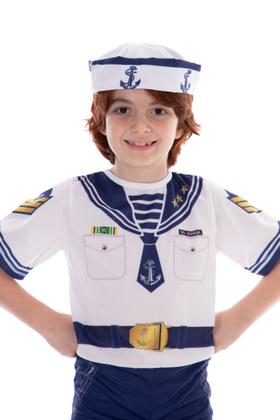 Imagem de Fantasia Marinheiro,almirante,marinha,capitão,infantil