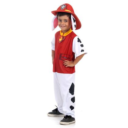 Imagem de Fantasia Marshall Infantil Luxo Original com Chapéu - Patrulha Canina