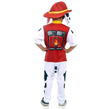 Imagem de Fantasia Marshall Infantil Luxo Original com Chapéu - Patrulha Canina