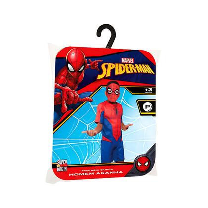 Imagem de Fantasia Marvel Carnaval Meninos Homem Aranha Spider Tam G
