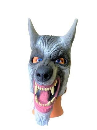 Imagem de Fantasia Máscara Lobo Mau Feroz com dentes com elástico