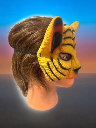 Imagem de Fantasia Máscara metade do rosto Tigre/ Tigresa de Látex