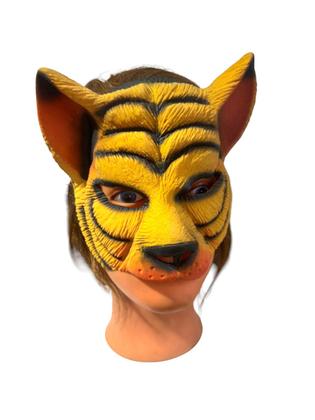 Imagem de Fantasia Máscara metade do rosto Tigre/ Tigresa de Látex