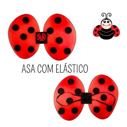 Imagem de Fantasia Menina Joaninha Infantil Asa Saia Tule