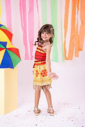 Imagem de Fantasia Moana Menina Festa Infantil - Acessórios Vendidos Separadamente