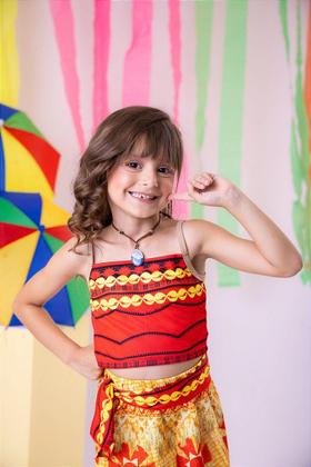 Imagem de Fantasia Moana Menina Festa Infantil - Acessórios Vendidos Separadamente