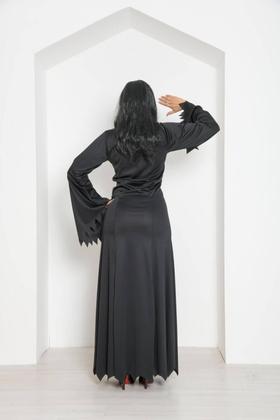 Imagem de Fantasia Morticia Addams Cosplay Bruxa Morgana Feiticeira Vestido Halloween Festa Dia das Bruxas Noites do Terror Zumbi