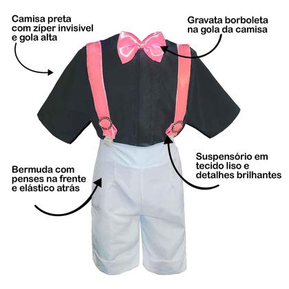 Imagem de Fantasia Mundo Bita Infantil Completa Menino Com Cartola e Suspensório
