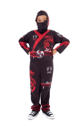 Imagem de Fantasia Ninja Infantil Longo, Tartaruga, Samurai, Carnaval