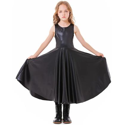 Imagem de Fantasia OBEEII Kids Girls Halloween Witch Devil Black 5-7 anos